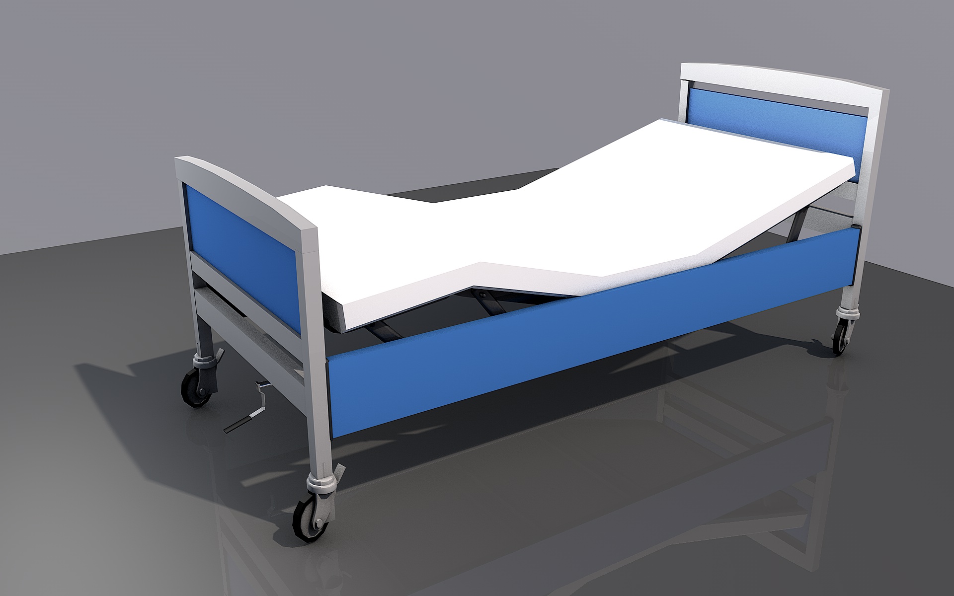 双人可调机械病床